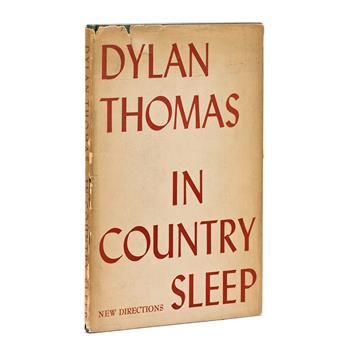 Thomas, Dylan (1914-1953) In Country Sleep and Other Poems, Signed First Edition.